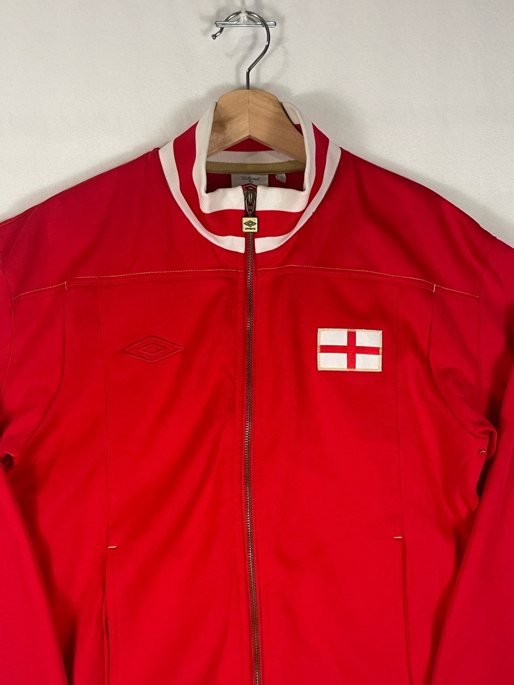 Vintage Umbro England 66 Football Soccer Warm Up Track Jacket Full Zip Sz M